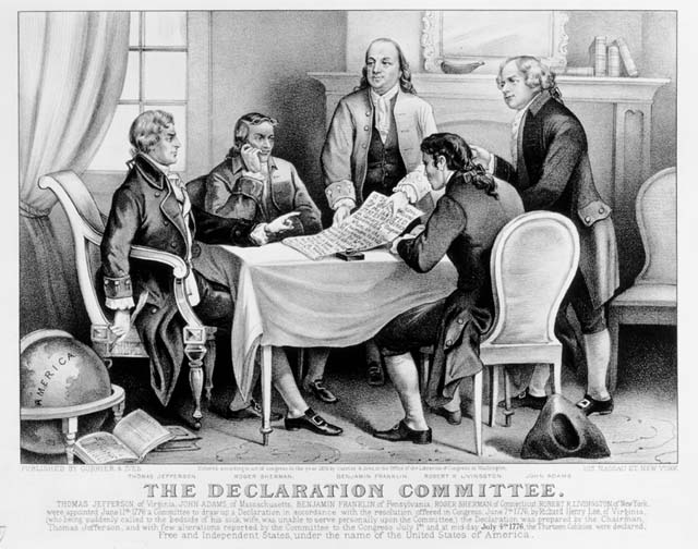 The Declaration Committee, New York, 1876.
